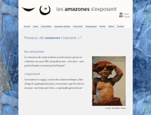 Tablet Screenshot of lesamazones.fr